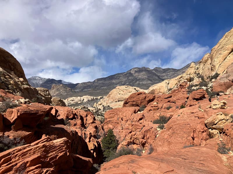 View along Calico Tanks Trail